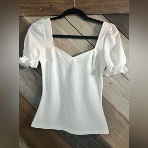 SHEIN White top XS date night